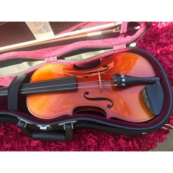 VIOLIN SUZUKI🎄🎁 #220/#202 GLASSER HORSEHAIR BOW with CARRY CASE LIKE NEW - Picture 6 of 12